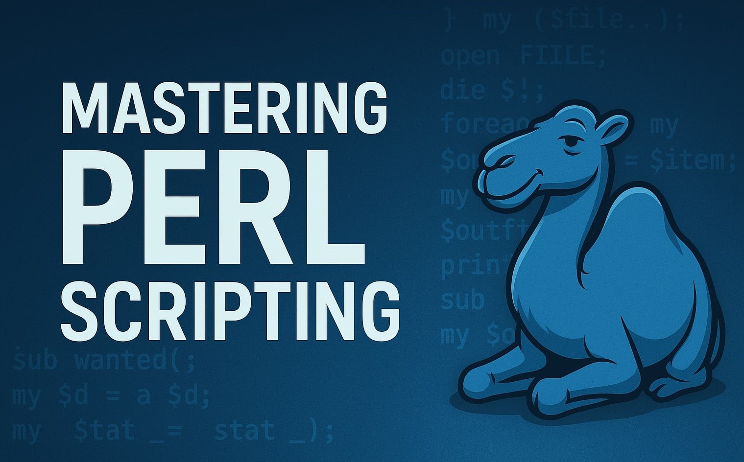 Mastering PERL Scripting