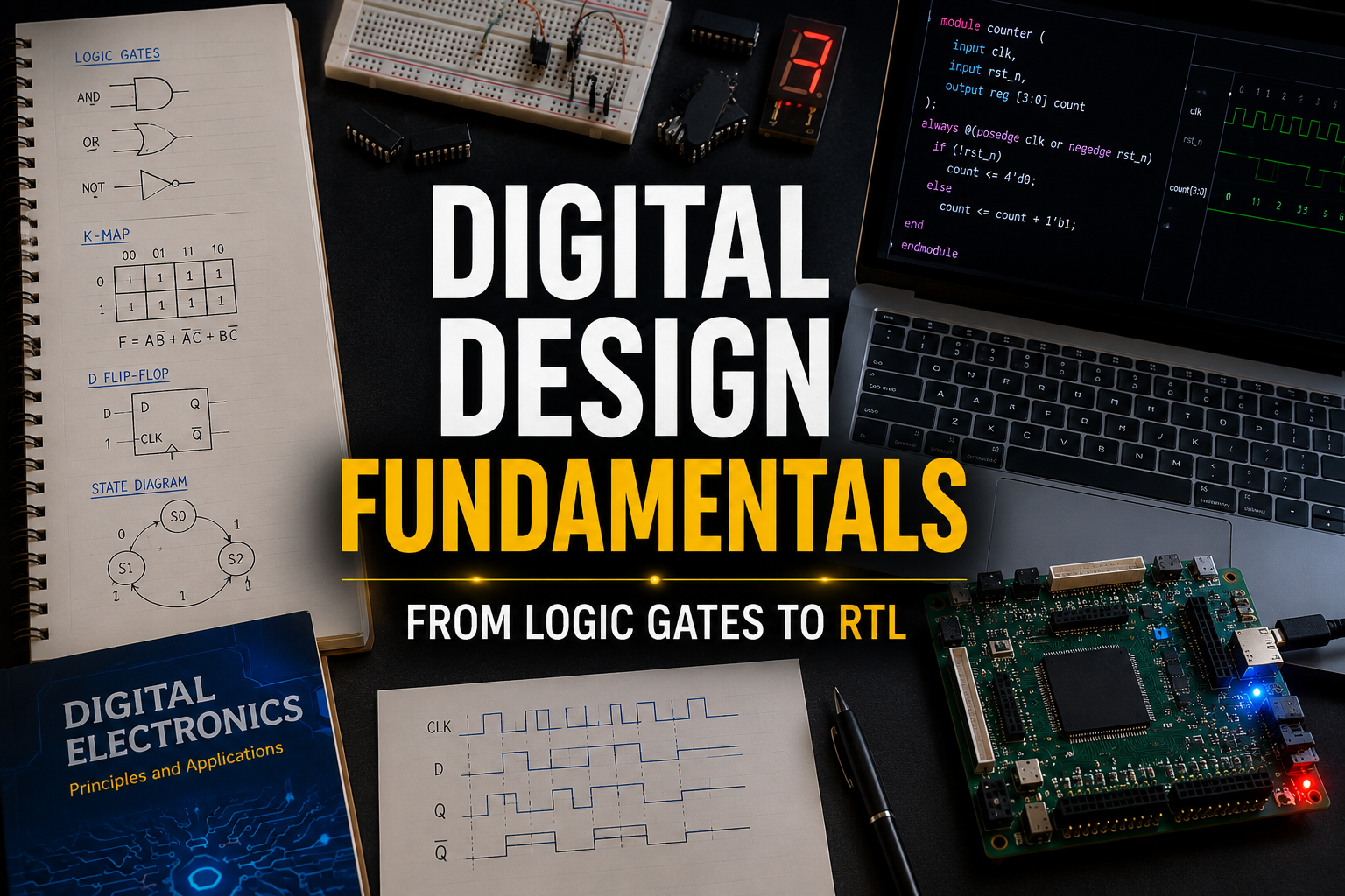 Digital Design Fundamentals : From Logic Gates to RTL